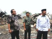 Wujud Empati, Dandim Blora Bersama Bupati Tinjau Pasar Ngawen Pascakebakaran