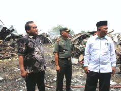 Wujud Empati, Dandim Blora Bersama Bupati Tinjau Pasar Ngawen Pascakebakaran
