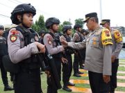 Irwasda Polda Jateng Cek Pasukan Pengurai Massa Polres Kebumen