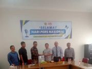 Sambut Hari Pers Nasional, UPB Kebumen Beri Tumpeng PWI