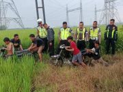Sat Lantas Polres Grobogan Gagalkan Aksi Balap Liar di Gubug, Peserta Sempat Bersembunyi di Area Persawahan