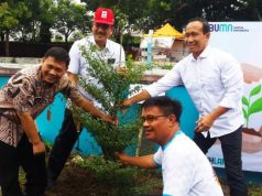 Tahun Kemanusiaan, PMI Kota Semarang Tanam Pohon Bersama PT Pelindo dan SMK Negeri 10