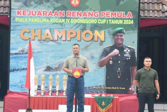 Pencarian Bibit Atlet Renang, Pangdam Gelar Kejuaraan Renang Piala Pangdam IV/Diponegoro Cup-1