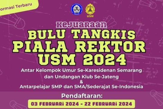 Piala Rektor USM Dimajukan 27 Februari 2024