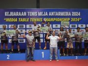 Duet Budi SP/Yuliyono Juarai Kejuaraan Tenis Meja Antarmedia 2024