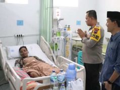 Bentuk Kepedulian, Kapolres Jepara bersama KPU Sambangi Anggota KPPS yang Dirawat