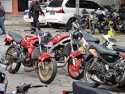 Polresta Surakarta Kandangkan 45 unit Motor Berknalpot Tidak Sesuai Spesifikasi Usai Kampanye di Benteng Vastenburg