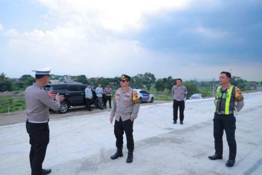 Periksa Kesiapan Arus Mudik Lebaran 2024, Polres Klaten Periksa Kesiapan Exit Toll
