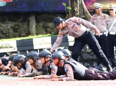 Polres Wonogiri Gelar Tradisi Pembaretan untuk Bintara Remaja