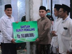 Bupati Pemalang Bantu Pembangunan Masjid di Pulosari Rp 50 Juta