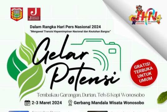 Puncak HPN, Wartawan Wonosobo Gelar Gebyar Potensi Lokal di Gerbang Wisata Mandala