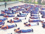 Para Siswa Jalani Pelatihan Disiplin dan PBB