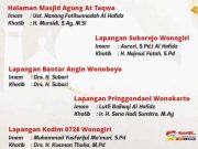 Simak, Ini Nama-nama Imam dan Khotib Sholat Ied di Kota Wonogiri