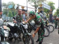 Subdenpom IV/3-1 Blora Periksa Kendaraan Anggota Kodim untuk Minimalisasi Kecelakaan
