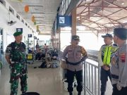 Antisipasi Membludaknya Warga Blora Arus Balik, Petugas Gabungan Jaga Stasiun Kereta Api Cepu