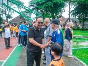 Ratusan Warga Ikuti Senam Bersama Rodanya Mas Bagia di Lapangan Kwarasan
