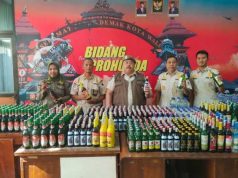 Satpol PP Demak Sita Ratusan Botol Miras