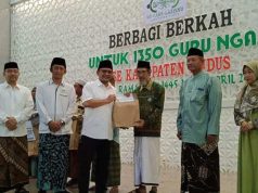 Laziznu Kudus Berikan Santunan untuk 1.350 Guru Ngaji