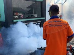 Cegah Demam Berdarah, Makodim 0728 Wonogiri Di-Fogging