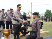 Pembaretan, 33 Bintara Remaja Polres Kebumen Disiram Air Kembang