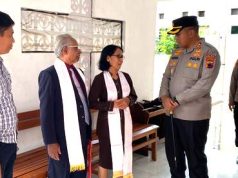 Kapolres Pimpin Pengamanan Peringatan Hari Besar Kenaikan Isa Almasih