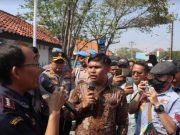 Ratusan Buruh PT CTG Pemalang Geruduk KPP Bea dan Cukai Tegal