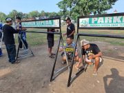 Memperingati Hari Jadi, Pecinta Gowes Mengecat Tempat Parkir Sepeda