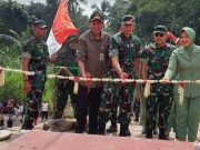 Pangdam IV/Diponegoro Resmikan Tiga Jembatan Gantung Merah Putih di Brebes