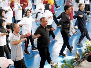 Ratusan Warga Ikut Gerakan Deteksi Dini Cegah Hipertensi dengan Senam Germas