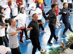 Ratusan Warga Ikut Gerakan Deteksi Dini Cegah Hipertensi dengan Senam Germas