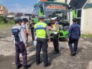 Lakukan Ramp Check, Satlantas Polres Wonosobo Cek 77 Bus Pariwisata