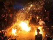 Festival Perang Obor Jepara, Memacu Adrenalin dari Sabetan Kobaran Api