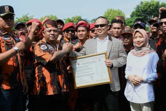 Pemuda Pancasila Kebumen Deklarasi Dukung Arif-Rista di Pilkada 2024