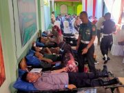 Pomad Ulang Tahun, Puluhan Warga dan Anggota TNI/ Polri Ikut Donor Darah