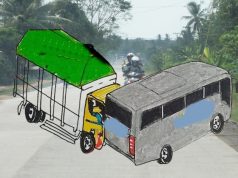 Truk Mitsubishi Versus Minibus Elf di Kletak Grobogan Pagi Tadi, 2 Pengemudi Luka-Luka