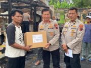 Polres Batang Salurkan Bantuan Korban Kebakaran di Bandar