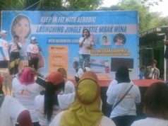 Siap Kampanye, Bacabup Sragen Ajak Senam dan Luncurkan Jingle ‘Bestie Mbak Wina’