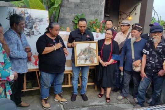 Kolaborasi 50 Karya Pelukis dari Empat Kota dalam Pameran Padang Jingglang