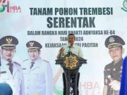 Ini Pesan Bupati Saat Menggelar Aksi Tanam Pohon Trembesi