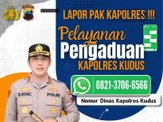 Kapolres Kudus Buka Layanan ‘Lapor Pak Kapolres’