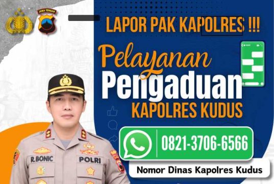 Kapolres Kudus Buka Layanan ‘Lapor Pak Kapolres’