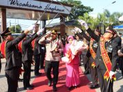 Kapolres Kudus yang Baru Disambut Apel Farewell Parade