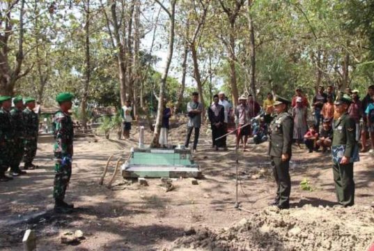 Anggota Kodim 0720/Rembang Dimakamkan di Jepon Blora dengan Upacara Militer