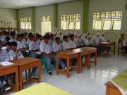 SMK Sultan Agung Gandeng Babinsa Koramil 12/Ngawen Gembleng Disiplin Siswa Baru