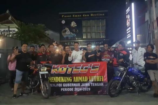 Komunitas Motor King of Tegal Deklarasi Dukung Ahmad Lutfi sebagai Cagub Jateng