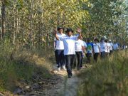 Ratusan Karyawan Semen Gresik Pabrik Rembang Jalan Sehat Peringati 4 Tahun Core Values Akhlak BUMN
