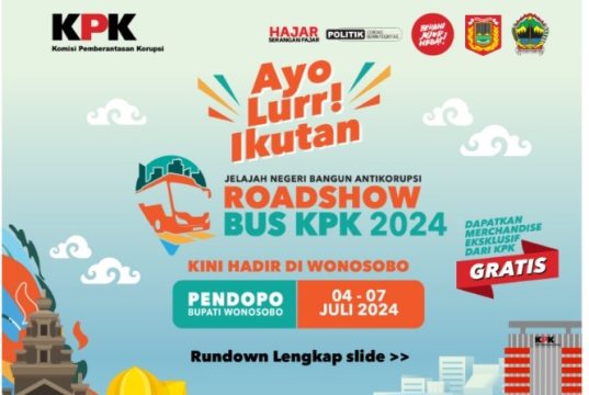 Siap Dukung Pemberantasan Korupsi, Wonosobo Jadi Lokasi Roadshow Bus KPK 2024