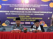 Bapas Semarang Beri Bimbingan Kepribadian Klien, Hindari Judi Online