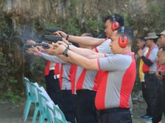 106 Personel Polres Kebumen Berlatih Menembak di Tebing Gemeksekti