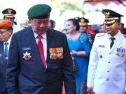 Presiden RI Ke-6 SBY Mengikuti Upacara di Pacitan